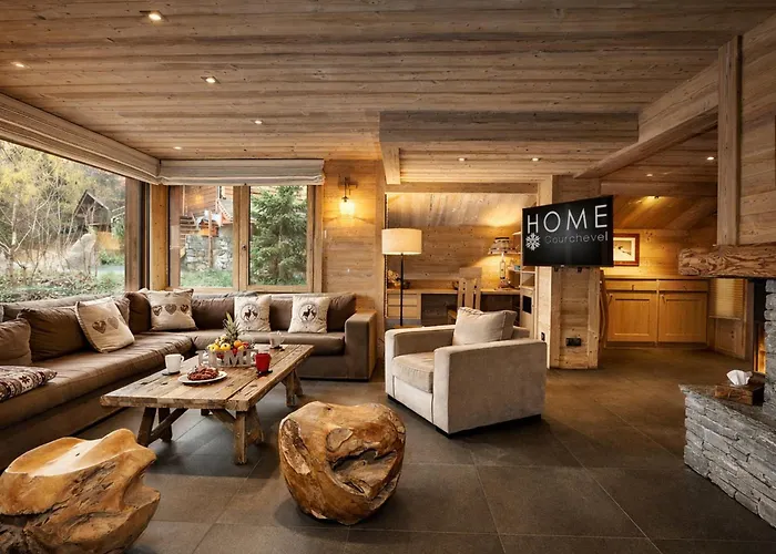 شاليه Moderne 5* A La Tania - 12 Pers, Jacuzzi, Sauna, Skis Aux Pieds, Cheminee, Cinema - Fr-1-575-154 كورشوفيل