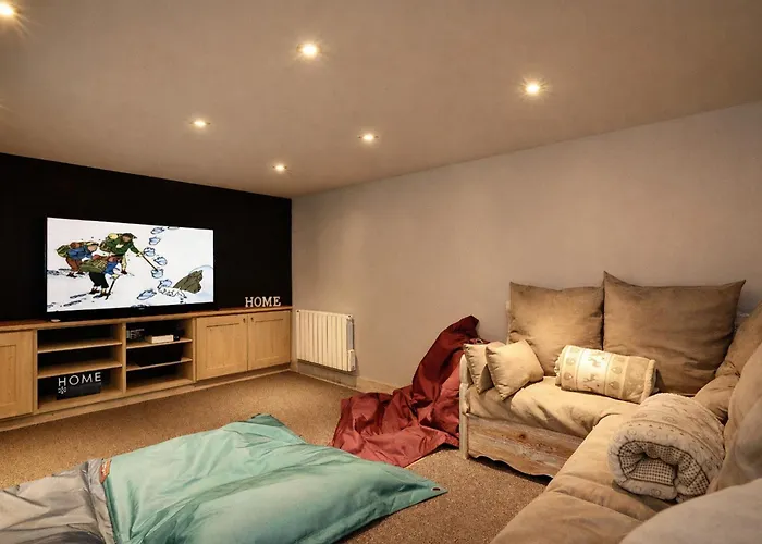 Moderne 5* A La Tania - 12 Pers, Jacuzzi, Sauna, Skis Aux Pieds, Cheminee, Cinema - Fr-1-575-154 شاليه *