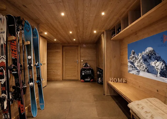 Moderne 5* A La Tania - 12 Pers, Jacuzzi, Sauna, Skis Aux Pieds, Cheminee, Cinema - Fr-1-575-154 Шале Куршевель